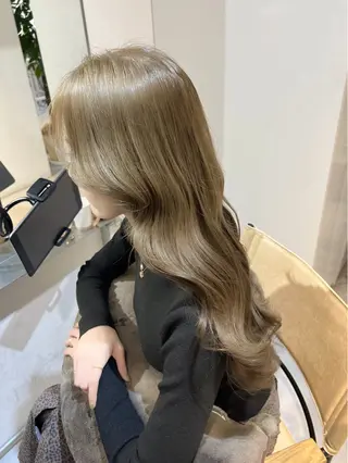 ロング カラー ヘアアレンジ ✨韓国/外国人風✨ 江原巧のヘアスタイル