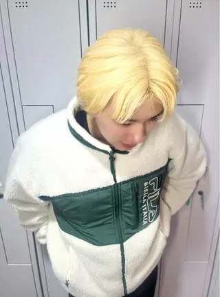 カラー 心斎橋/ブロンド/ ペールカラー/あみかのヘアスタイル