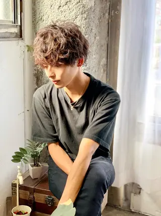 ショート パーマ メンズ Manami ♡のヘアスタイル