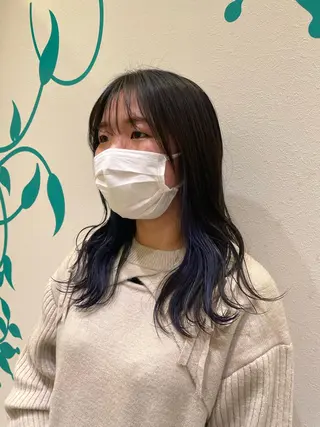 ロング カラー 木村 架音のヘアスタイル