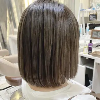 ミディアム カラー 山崎俊輔/髪質改善 /バレイヤージュのヘアスタイル