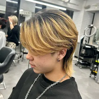 ミディアム メンズ 韓国ヘア🇰🇷 メンズパーマ/つかさのヘアスタイル