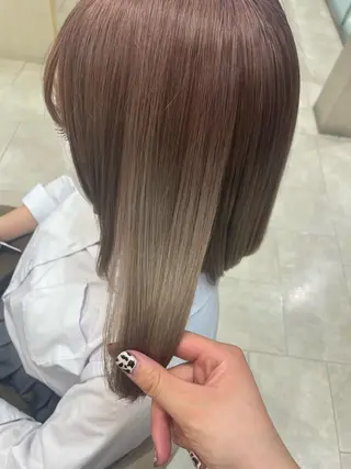 ミディアム 個性派/ブリーチ *ほのかのヘアスタイル