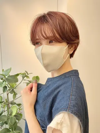 ショート カラー ショートパーマ✂️ 無料カット🔥すかいのヘアスタイル