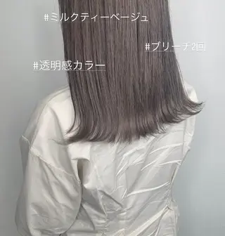 ロング カラー 袴田 伊代のヘアスタイル