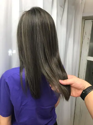 セミロング カラー ていねい技術No.1 🌈諏訪 健太のヘアスタイル