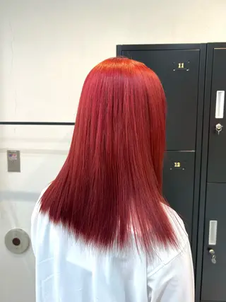 セミロング カラー ブリーチカラー🦋‪ 田中さくらのヘアスタイル