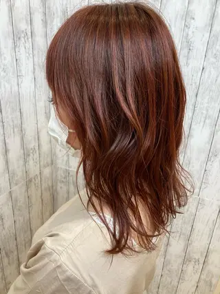 ミディアム カラー 黒川 真伍のヘアスタイル