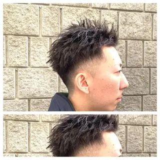 パーマ メンズ サトウ レンマのヘアスタイル