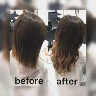 セミロング SHINJI /グランディール店長のヘアスタイル