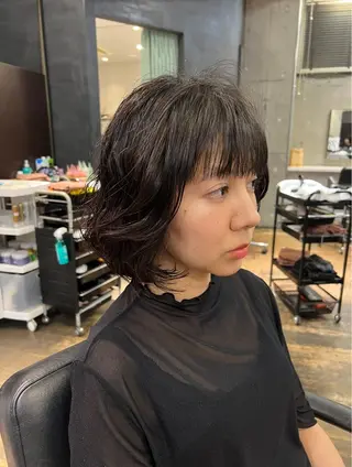 ミディアム パーマ ROBBY所属・松井美樹/似合わせ ガーリー・韓国のヘアスタイル