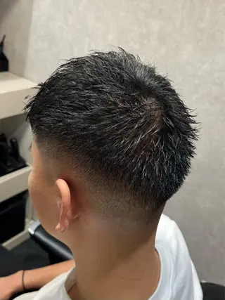 ショート CuMARi所属・予約の95%パーマ 🌈men's専門店のヘアスタイル