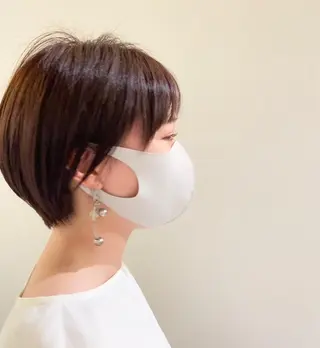 ショート カラー 田中 あやなのヘアスタイル