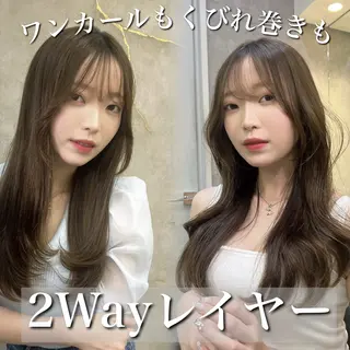 ロング 池袋/韓国/レイヤー 髪質改善/村上けいとのヘアスタイル