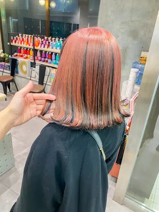 ミディアム カラー 韓国風デザイン 💐MIZUKI💐のヘアスタイル