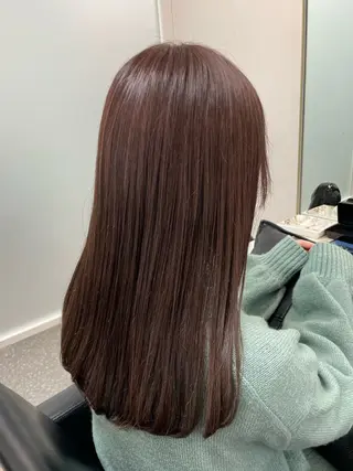 セミロング カラー 暖色/オリーブカラー /中村未来🍒🫒のヘアスタイル