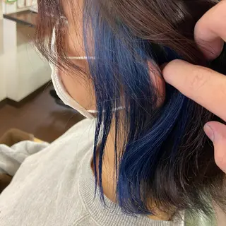 ミディアム カラー インナーカラー指名 No.1菊池柊真のヘアスタイル