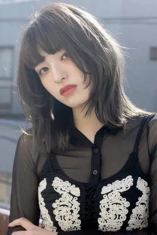 ミディアム カラー 〘 ROSSO〙 yunonのヘアスタイル