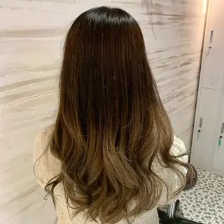 ロング カラー 中本 達也のヘアスタイル