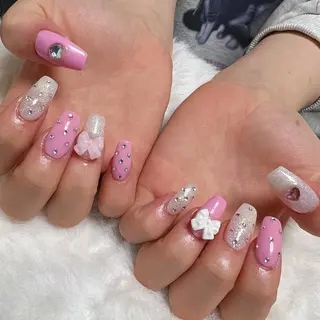 セミロング ネイル nail salon azuのネイルデザイン