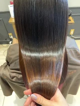 ロング カラー 茂木 結希のヘアスタイル