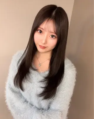 ロング XYZ所属・縮毛矯正/髪質改善 韓国風/MIKIYAのヘアスタイル