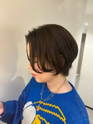 ショート カラー 似合わせカット/ 艶カラー/いらみなのヘアスタイル