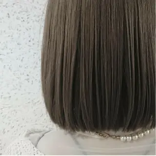 ミディアム カラー パーマ ヘアアレンジ かわい ゆうな 髪質改善/縮毛矯正のヘアスタイル