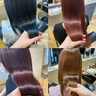 セミロング カラー 平原 ミレイのヘアスタイル