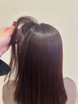 ミディアム カラー ミ ユのヘアスタイル