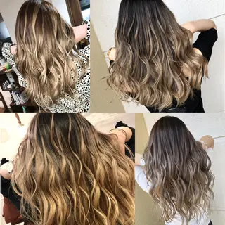 ロング カラー レイヤーカット匠 イソザキノリユキのヘアスタイル