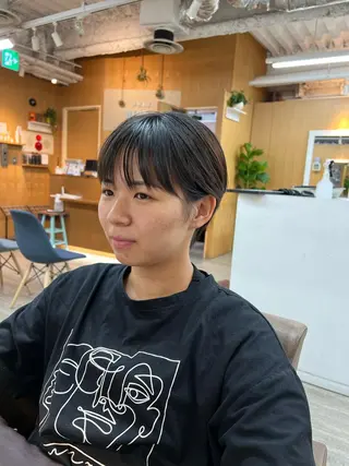 ショート 透明感カラー/ イルミナカラーヒロキのヘアスタイル