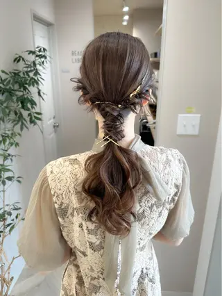 ロング カラー ヘアアレンジ autre所属・大久保 ひでなりのヘアスタイル