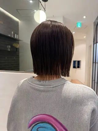 ミディアム 須藤　優真 レイヤーボブ　ウルフのヘアスタイル