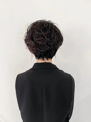 ショート パーマ ハイトーンカラー RYUのヘアスタイル