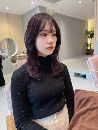 セミロング カラー ✂️似合わせの魔術師 石田一樹✂️のヘアスタイル