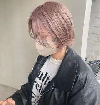 ショート カラー ブリーチ/アレンジ 天満/chihiroのヘアスタイル