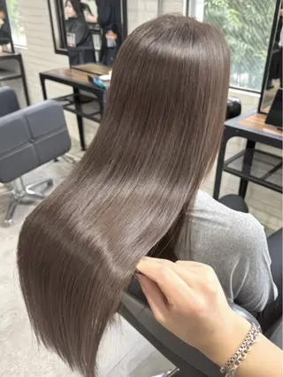 ロング カラー 縮毛矯正・髪質改善 人気No1🩶北島のヘアスタイル