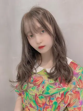 セミロング カラー hao所属・西山 頌太のヘアスタイル