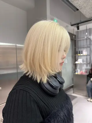 ミディアム ハイトーン特化🤍/ 韓国ボブ / ハルナのヘアスタイル