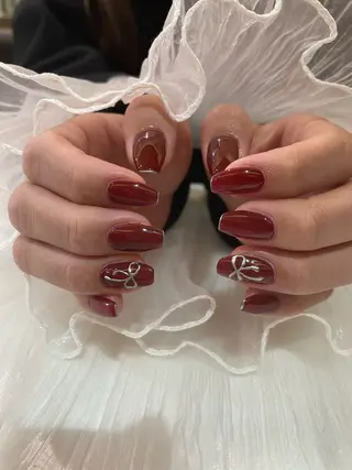 ネイル るか/透明感 カラー/アレンジのヘアスタイル