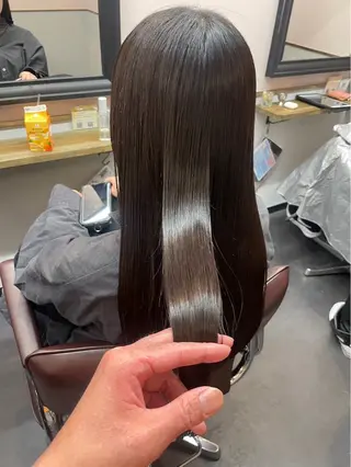 ロング ︎︎☁ティセラ︎︎☁ 透明感カラー🩵のヘアスタイル