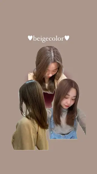 セミロング 透明感カラー🤎/ ツヤカラー/さくらのヘアスタイル