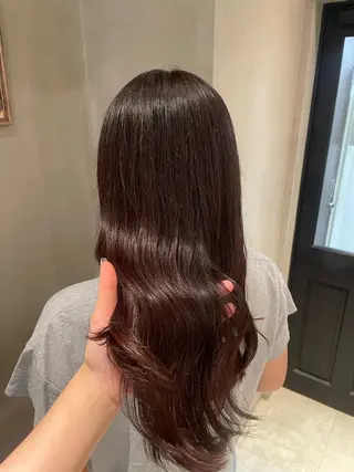セミロング カラー NA NAのヘアスタイル