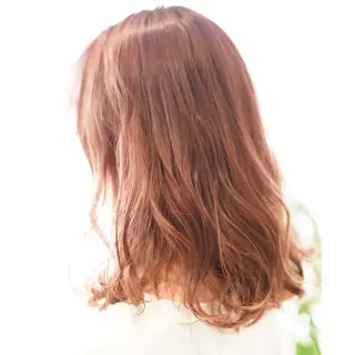 ミディアム カラー ハイトーン/レイヤー /ケアブリーチ石川治のヘアスタイル