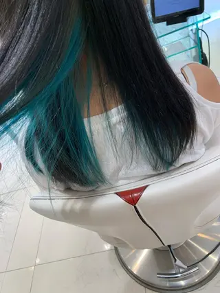 ミディアム カラー 中川/縮毛矯正/ 高羽　克明のヘアスタイル