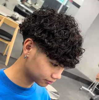 ショート パーマ メンズ 松下 友希 【fifth】のヘアスタイル