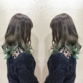 セミロング カラー 髪質改善特化サロン ICONIQ天神店のヘアスタイル