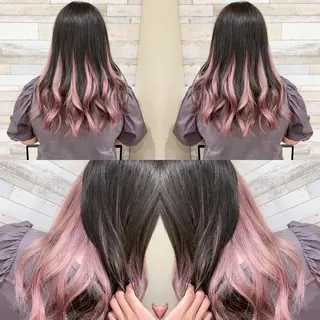 ロング カラー "PEPPU "所属・派手髪、ハイトーン ショートヘアShinのヘアスタイル