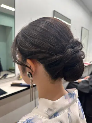 ヘアアレンジ Uhair本山所属・⟡.·mamiya 縮毛矯正/ヘアセットのヘアスタイル